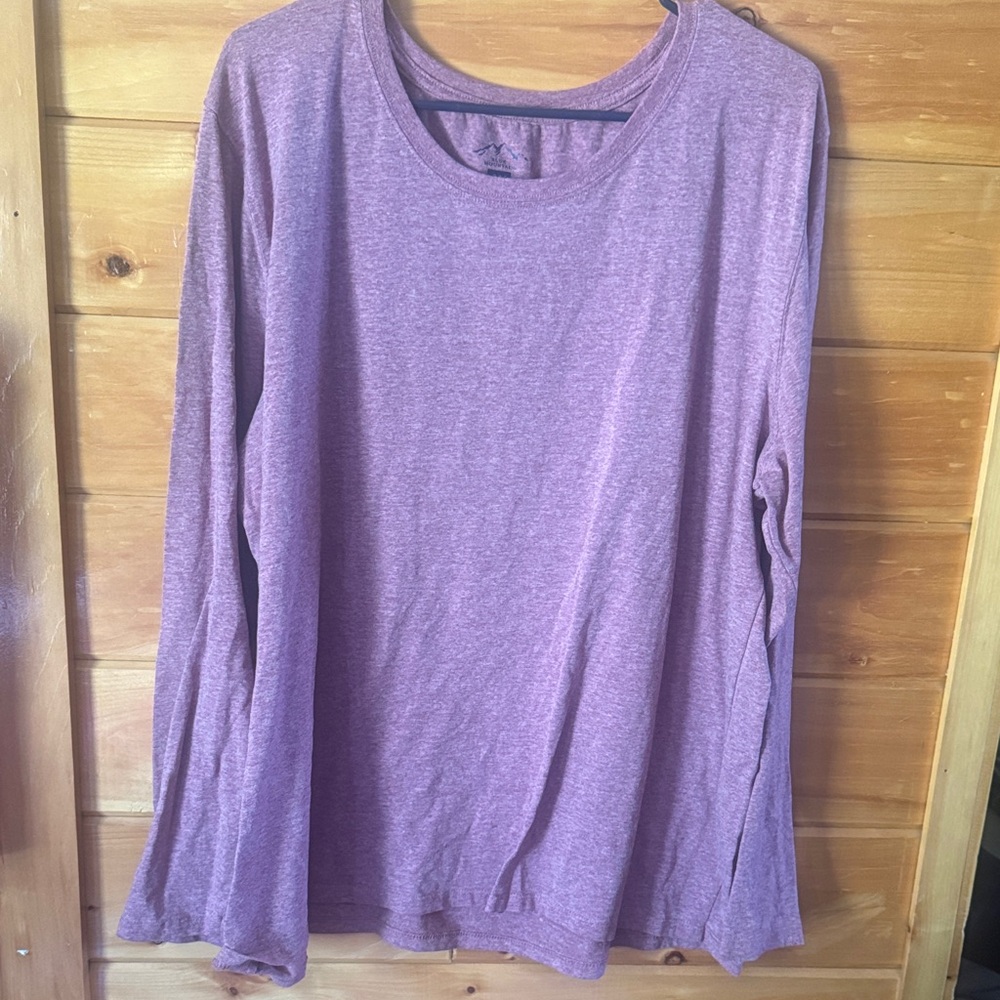 Elegant Purple Long Sleeve Women's Top
